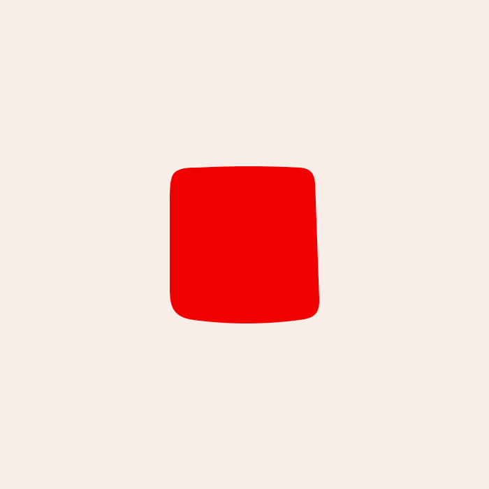 Forme graphique organique rouge issue de l’identité visuelle Kookapi, évoquant l’univers naturel et les protéines alternatives pour l’alimentation canine durable.
