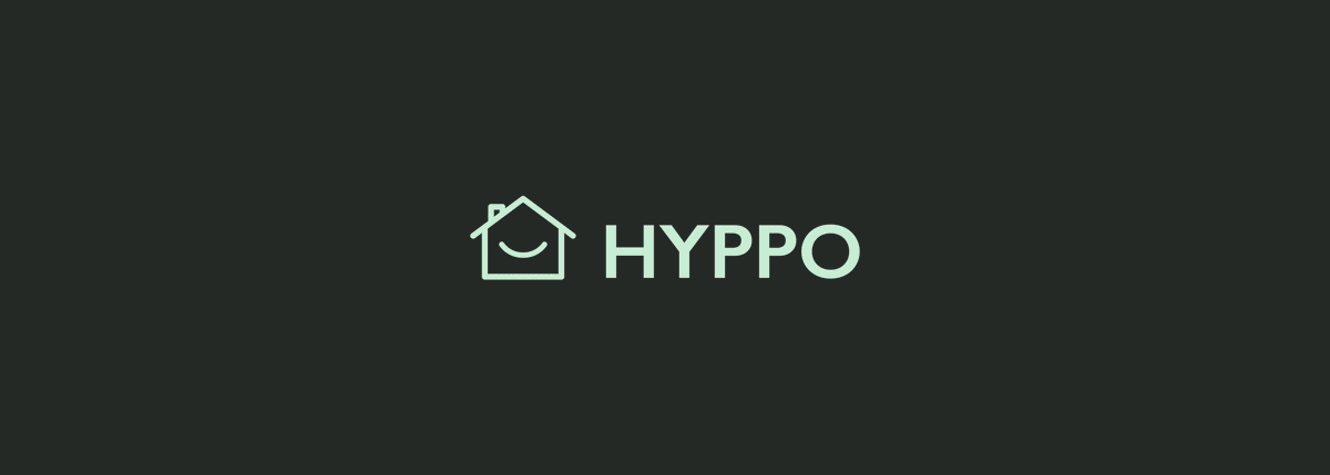 Logo Hyppo avec pictogramme de maison stylisée utilisé pour l’identité visuelle d’une plateforme de financement immobilier.